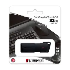KINGSTON - Memoria USB 32 GB Exodia M 3.2 DataTraveler - Negro
