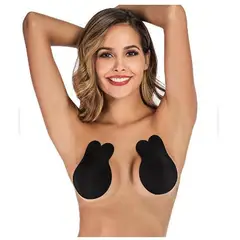 GENERICO - Brasier Invisible push Up orejas de conejo adhesivo para damas