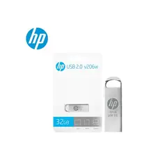 HP - Memoria USB V206W 32GB -Plateado
