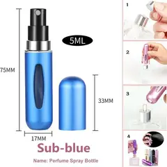 GENERICO - Atomizador de Perfume Azul Portable 5ml para Viaje