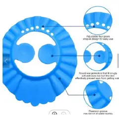 GENERICO - Gorro de baño para bebés Con Protector De Orejas Celeste