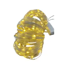 FLORIPA - Luces Navideñas Con 400Leds En Cable Transparente De 50M Cv906