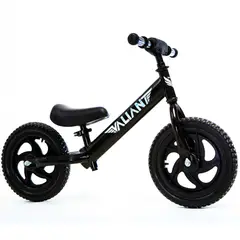 VALIANT - Bicicleta de Equilibrio para bebes Aro 12 (1 a 4) Negra