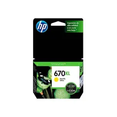 HP - Cartucho 670XL Amarillo