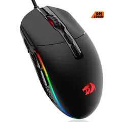 REDRAGON - Mouse Gamer de juego Invader M719-RGB negro DPI 10000