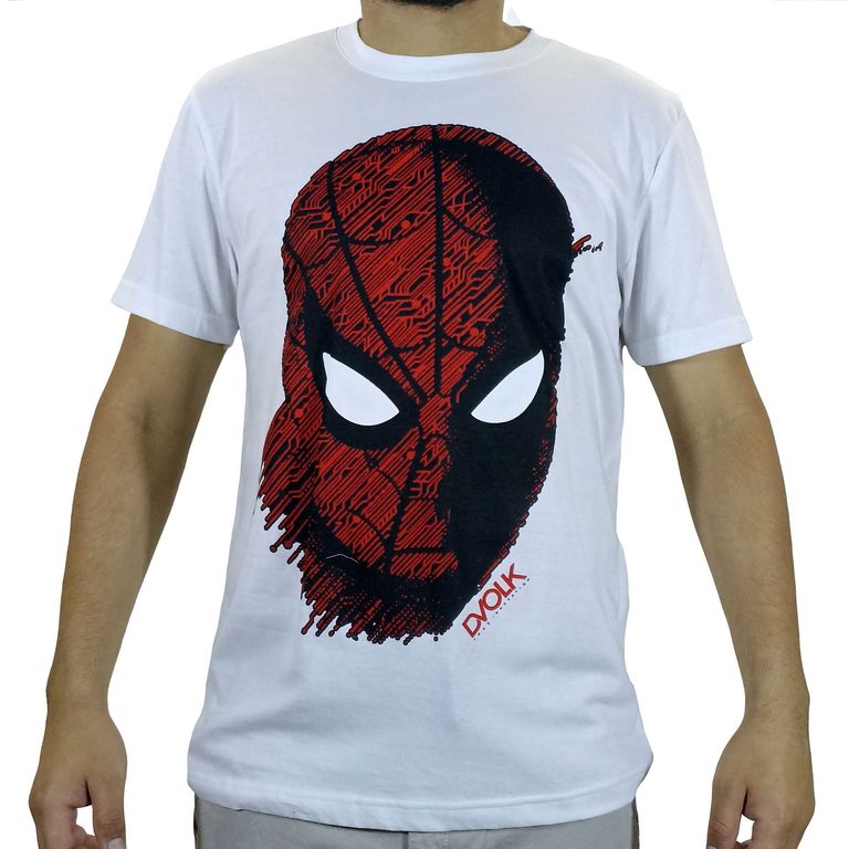 Polo Estampado Para Hombre - Blanco.