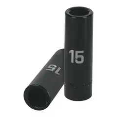 TRUPER - Dado de impacto 1 /2" largo 6 puntas 15 mm,
