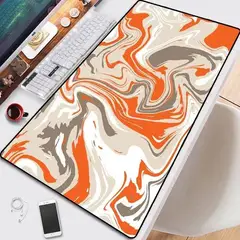 GENERICO - Mouse Pad Gamer Xl Strata Liquid naranja