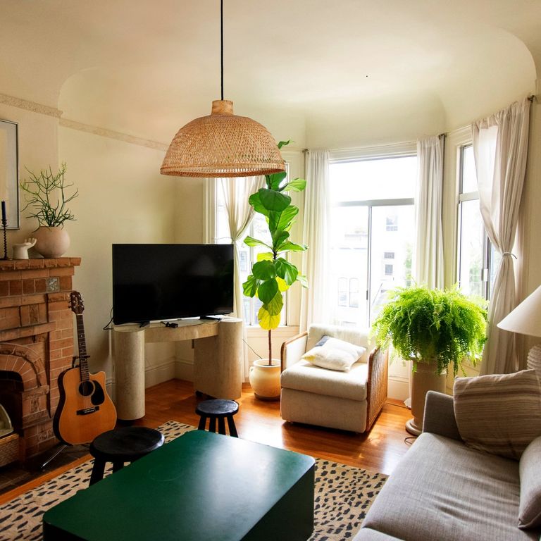 Lámpara colgante de bambú