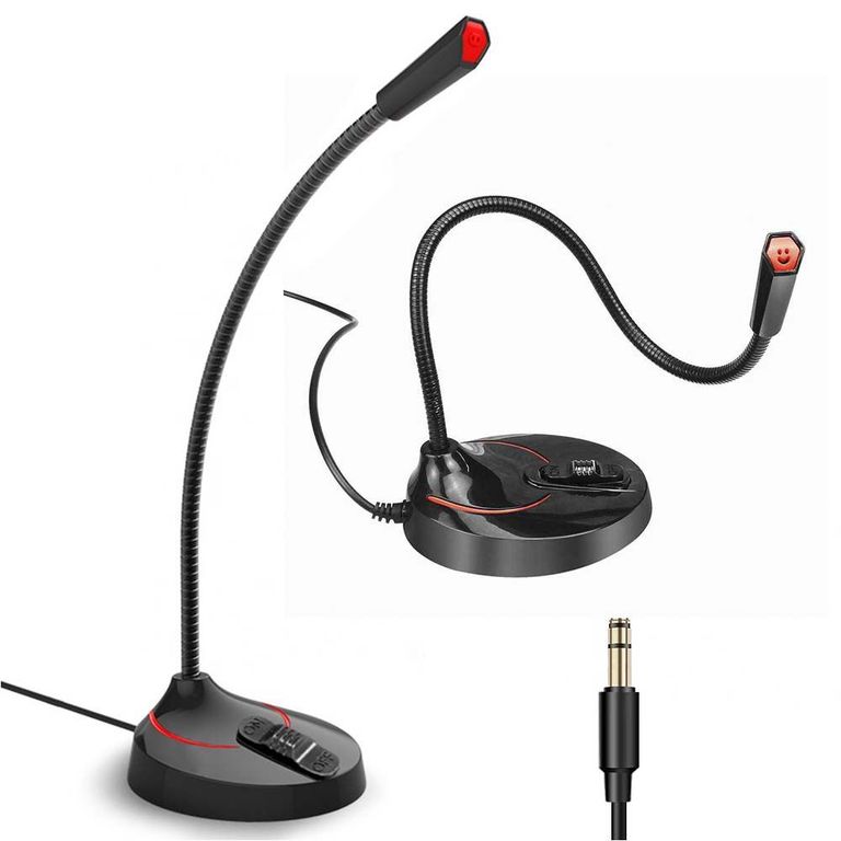 Micrófono Plug 3.5 Mm Pc Profesional De Escritorio Laptop