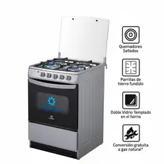 INDURAMA - COCINA CORUÑA DE 4 HORNILLAS GRIS