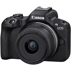 CANON - EOS R50 Cámara Kit Con 18-45mm Lente Sin Adaptador - Negro