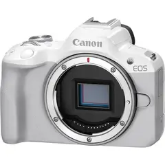 CANON - EOS R50 Cámara Solo Cuerpo (Sin Caja Original) Sin Adaptador - Blanco