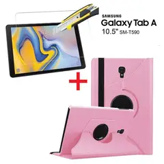 GENERICO - Funda flip Cover con Mica de Vidrio para Samsung Tab A 10,5 SM-T590