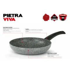 LA ITALIANA - Sarten Italiana Pietra Viva Indusccion 26cm Original