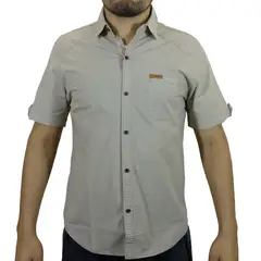 GENERICO - Camisa Drill Manga Corta Para Hombre - Biege.