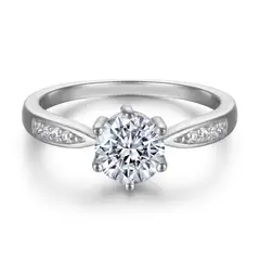 AFRODITA - Anillo de Compromiso de Plata Maciza 925 Modelo 363