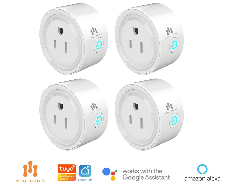 Enchufe Inteligente Smart Wifi compatible Google y Alexa Pack x 4