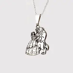 GENERICO - Collar La Bella y la Bestia Plata 950 - Musas Vanidosas