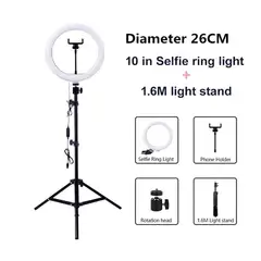 GENERICO - Aro Luz Led de 26 CM + Trípode para Tik Tok