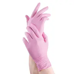 GENERICO - GUANTES ROSADO SMALL DE NITRILO CAJA X 100 UNIDADES