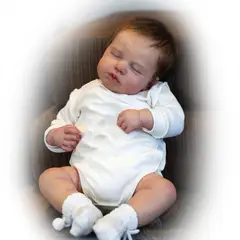 LIANYUN - Muñeca 50Cm Silicona Con Ropa Blanca