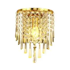 MMDH - Lámpara de pared led anti-óxido espesada con cristal Dorado