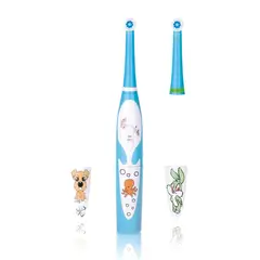 MUNAIQUI - Cepillo Dental Musical Giratorio Para Niños de 3 a 10 años Celeste