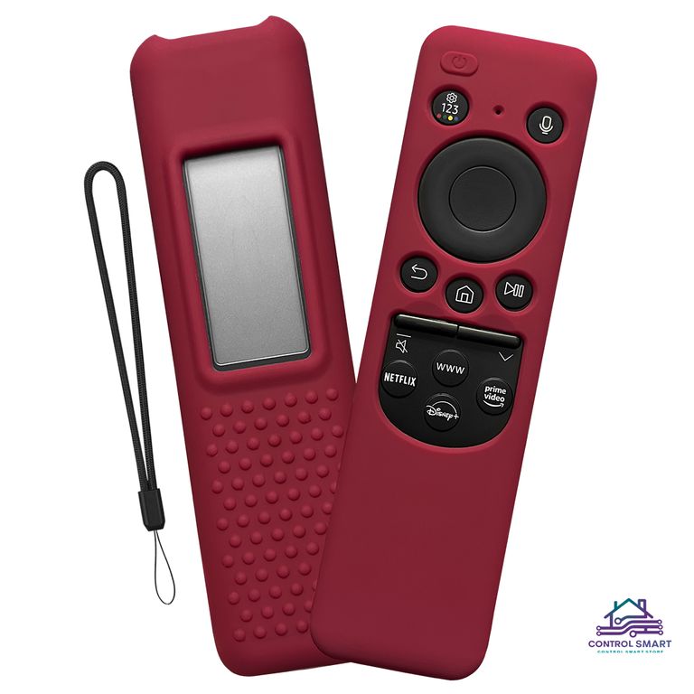 Funda Para Control Samsung Solar Smart Tv Modelo 2023- Rojo Vino