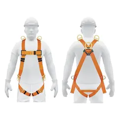 TRUPER - Arnés de cuerpo completo con 5 anillos ansi