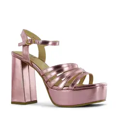 IMPULS - Sandalias para Fiesta Mujer Ariana02 Rosa metalico