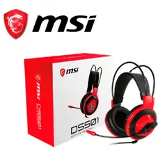 MSI - Auriculares gaming ds501 40mm 35mm micrófono control en línea