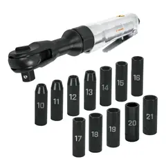 TRUPER - Kit ratchet de impacto + dados de impacto 12 piezas