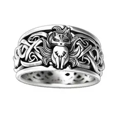 AFRODITA - Anillo Para Hombre Modelo Zorro 9 Colas