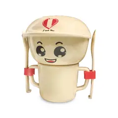 MUNAIQUI - Vajilla Infantil de Fibra de Bambú Para Bebés Marca