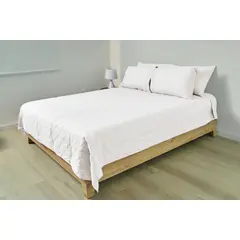 COBITEX HOME - Cubrecama Ligero Queen Perla Cobitex 100 Algodón