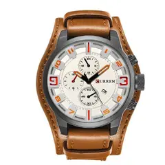 CURREN - RELOJ ELEGANTE MARRON CLARO 8225