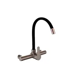 XM - MONOCOMANDO DE COCINA PARED PICO FLEXIBLE NEGRO MC304-244-01