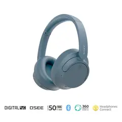 SONY - Audífonos Bluetooth WH-CH720N Noise Cancelling Azul