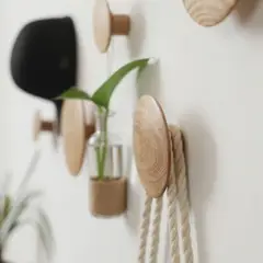 PUREPOWER - Perchero de Madera estilo nórdico