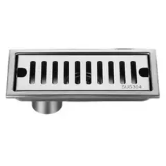 PUREPOWER - Rejilla De Cubierta Drenaje Piso Ducha Acero Inoxid 10×30cm