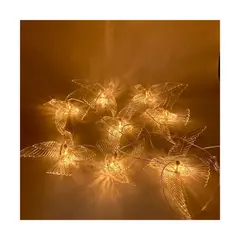 FLORIPA - Colgante De 8 Pajaros Con Led Color Blanco Cálido Cv925Col