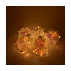 FLORIPA - Colgante De 5 Bolas De 15Cm Con Luces Led Cv913Col