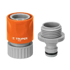 TRUPER - Conector rápido 3 /4" de ABS manguera-acc. sistema click