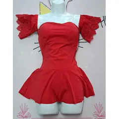 GENERICO - Body Rojo Faja Reductora EXTERIOR EN LYCRA RESORTADO SM DeAlcoba