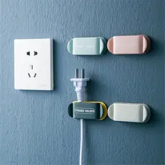 GENERICO - Organizador de Cable USB Autoadhesivo para Oficina o Escritorio x4V