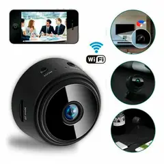 SEISA - Camara Mini Wifi Seguridad HD Cámara Espia Vigilancia IP Sensor - Negro