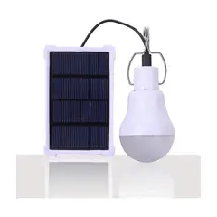 HOME NEAT - Lámpara solar portátil bombilla led panel solar recargable