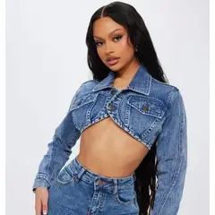 BENCUS JEANS - Casaca corta Jeans Rigido