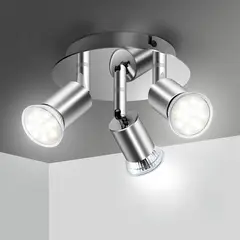 HOME NEAT - Lámpara de Techo LED Plafón con Focos GU10 3 Luces
